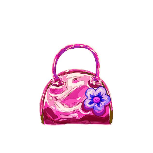 Pink Glossy Hand Bag