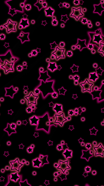 ピンク×黒の星。