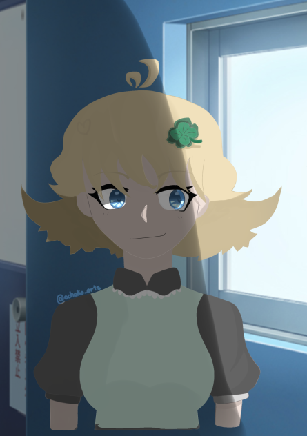 By the window