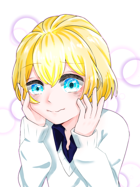 照れ顔