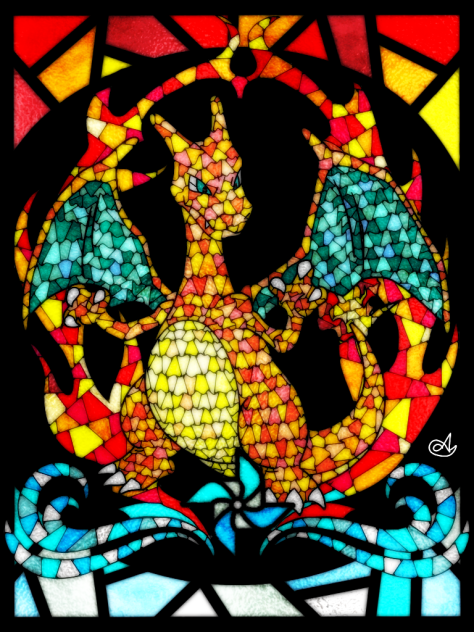 Charizard (Stained Glass Version)