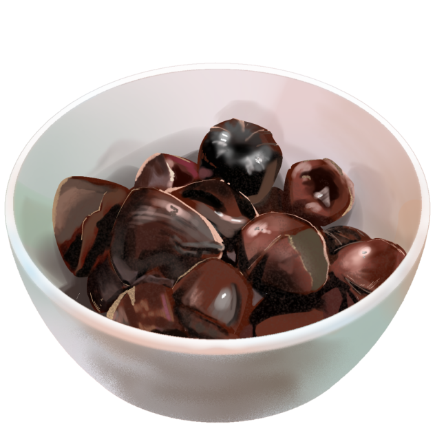Roasted Chestnuts in a Bowl