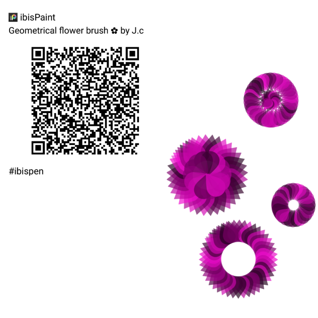 Geometrical flower brush ✿