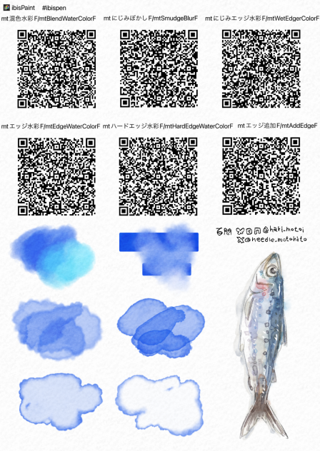 CMFree水彩風6種 6watercolor brushes