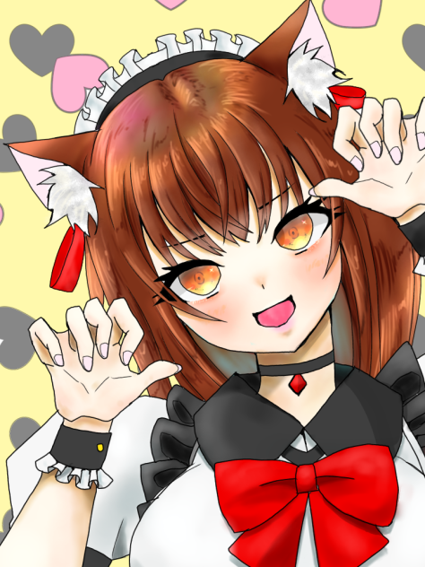 【塗り絵】がお♡