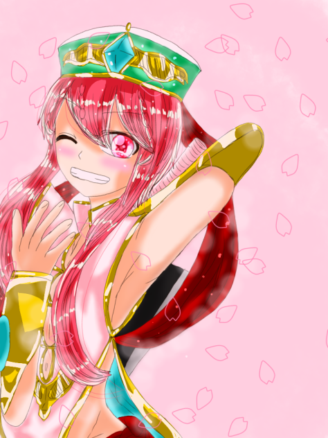 桜の中の君