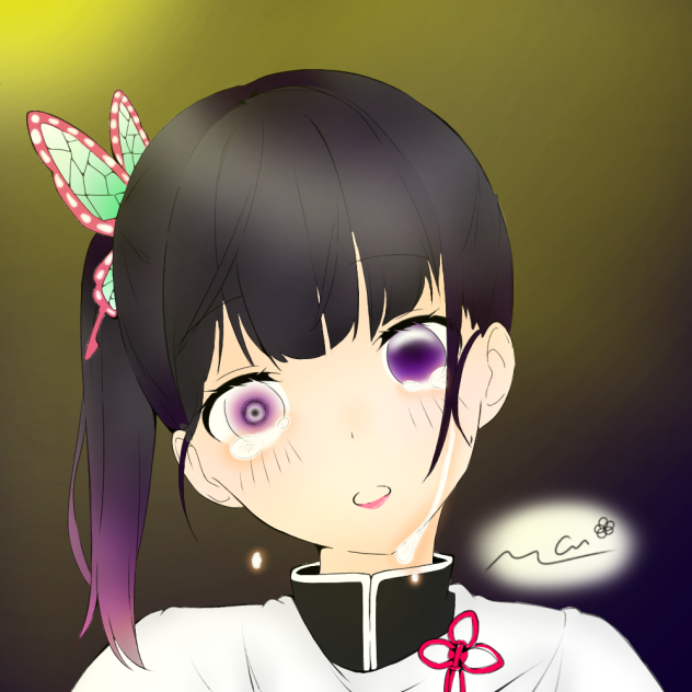 栗花落カナヲ 色塗り。