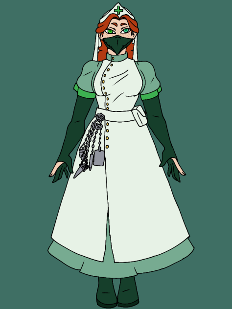 DND Warlock OC (Before She was Nurse)