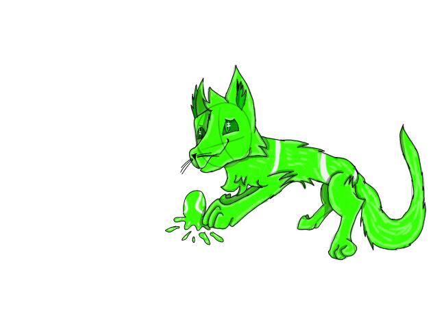 Acid Tennis Ball as a Cat(Bfdi)