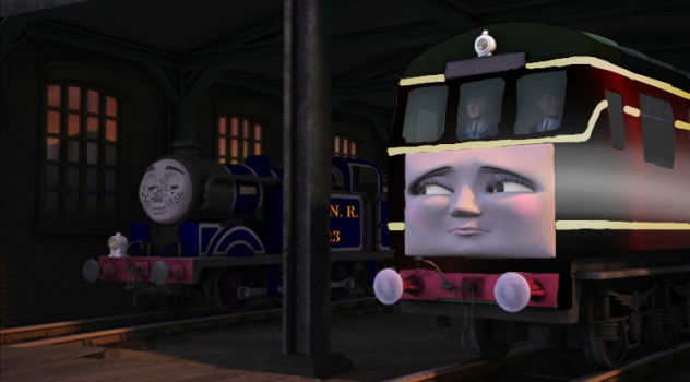 Cole and railcar