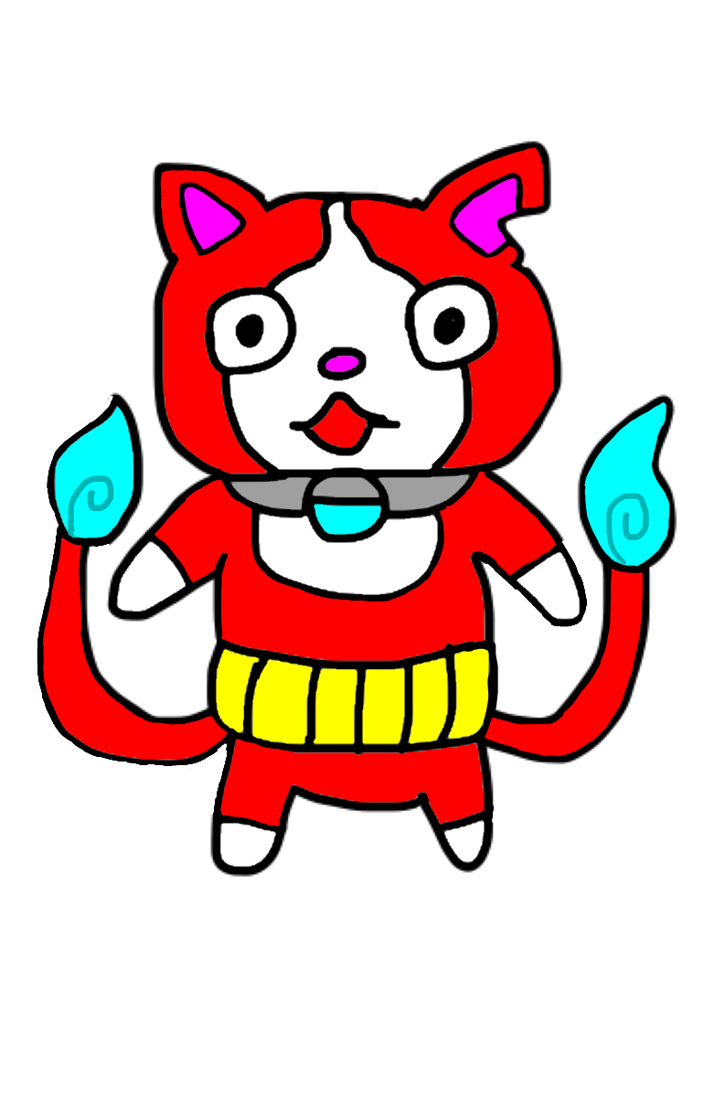 ジバニャン   アート 妖怪ウォッチの絵 ジバニャンSのイラスト描き方－how to draw