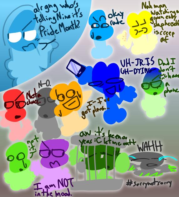 silly pride month art for my AU