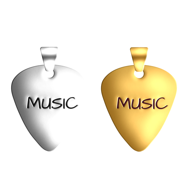 Guitar pick necklace 1