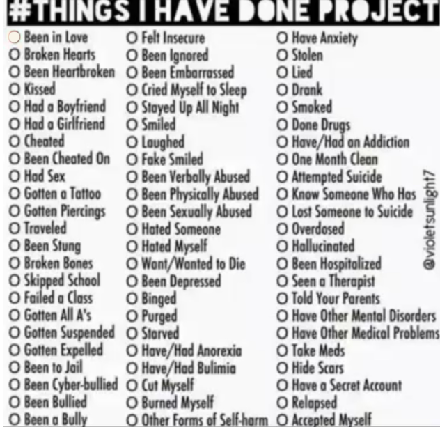 things i have done project