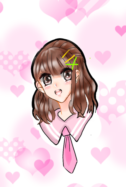 心に強く訴えるイラスト かわいい女の子 花の画像