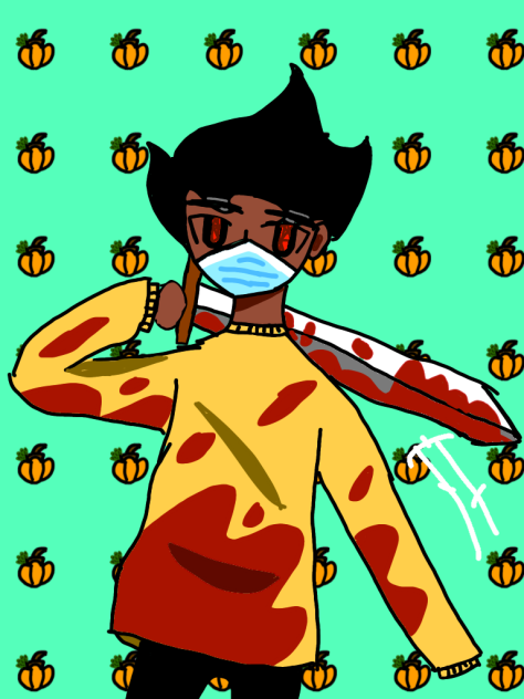 Weeb monster holloween fanart