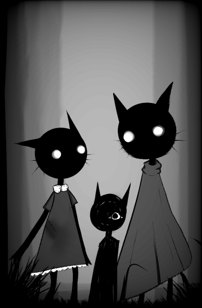 Two dark cat