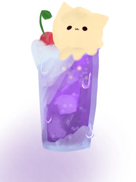 クリームソーダ(ぶとうねこ)