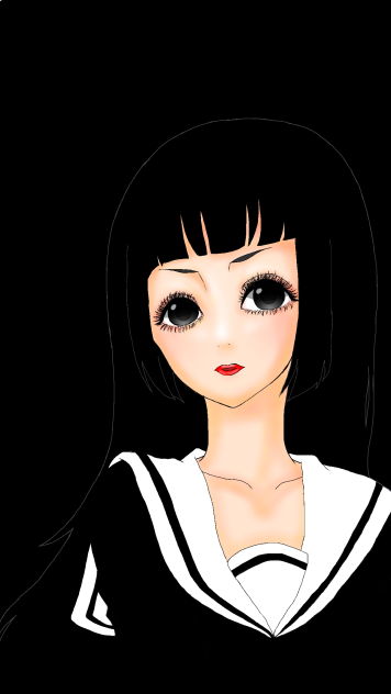 黒い女子高生