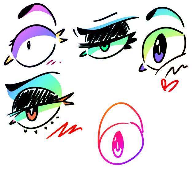 Eyes, Style Rond