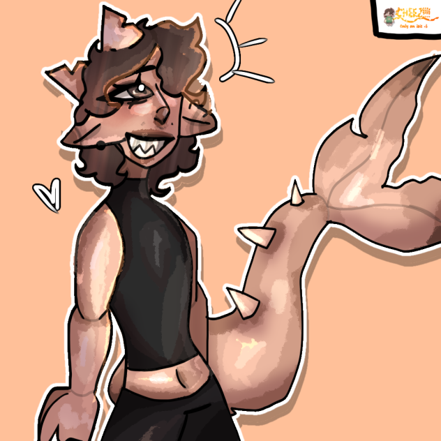 My persona without her hoodie and crap-