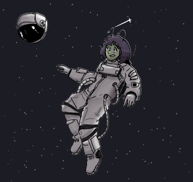 its just a normal looking alien in space - ibisPaint