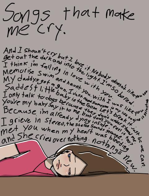 Songs that make me cry.