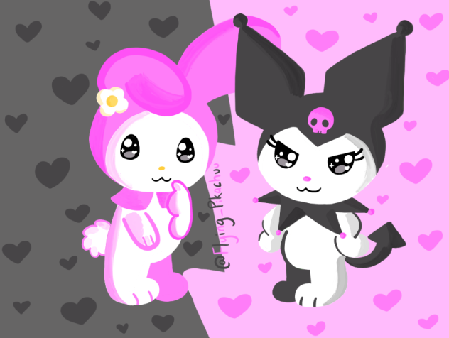 My Melody and Kuromi 🩷🖤