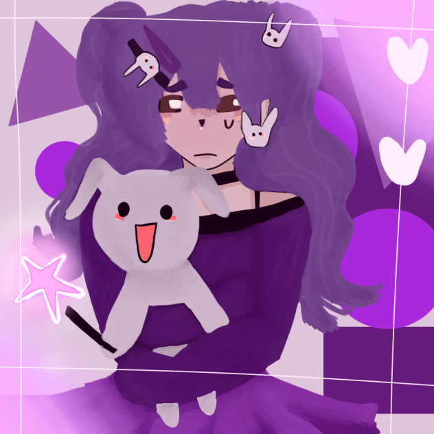 Purple 💜💜 bunny 🐰