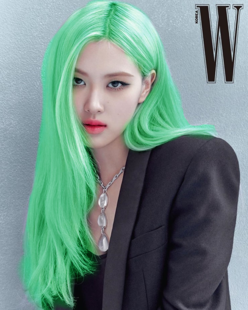 Rose water green hair