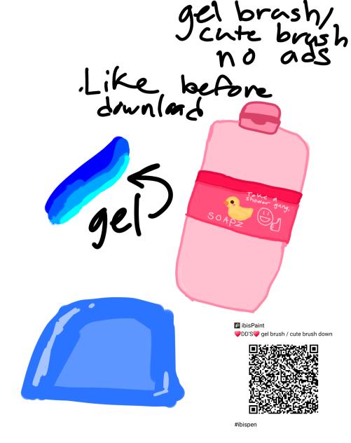 gel brush or cute brush no ads
