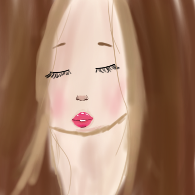 Pretty blonde and brown hair girl