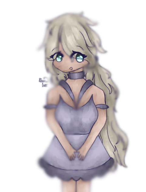 A Girl with Silky Hair
