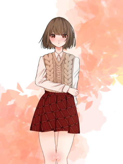 秋女の子