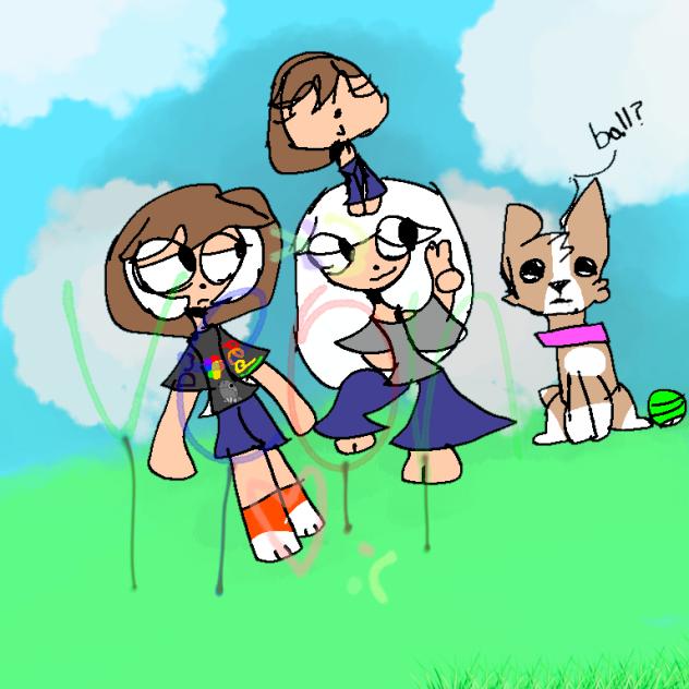 me, my friends, and my dog