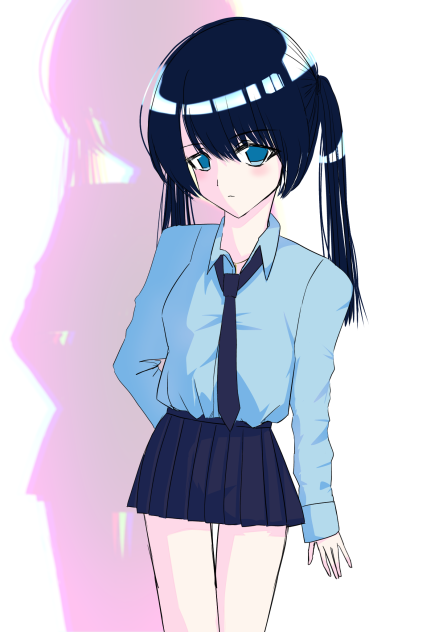 ツインテールの女の子描いてみた！