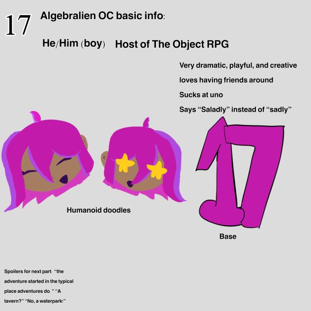 17, my Algebralien OC