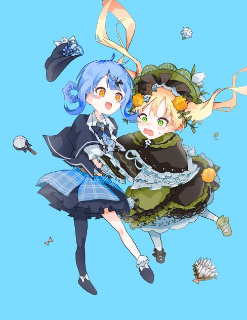 二人で落下中！