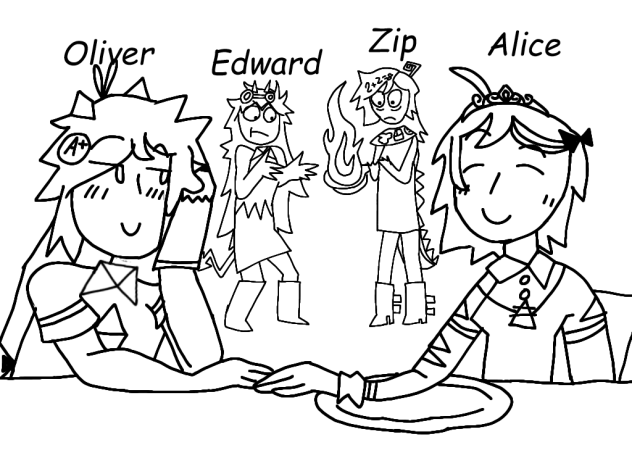 The trio + Alice