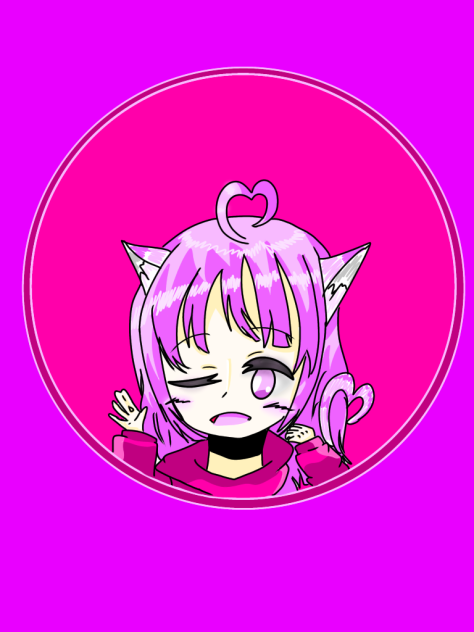 桃猫アイコン4