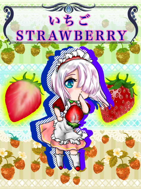 いちごを擬人化してみた。