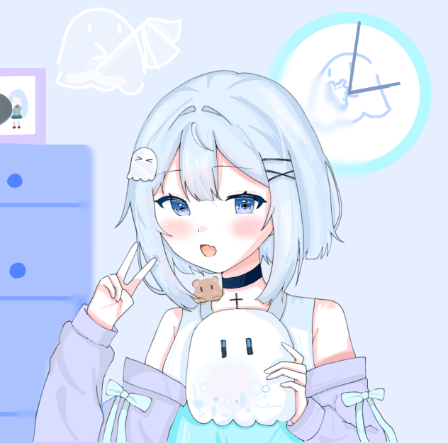 もあもち。ちゃんの線画塗った!!