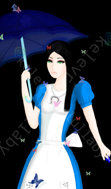 boceto cuerpo Alice liddell
