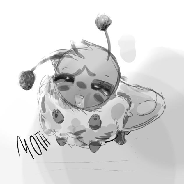 moth doodle