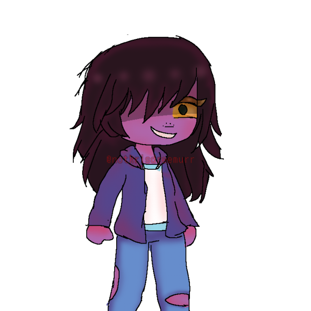canon Susie from Deltarune in gacha club