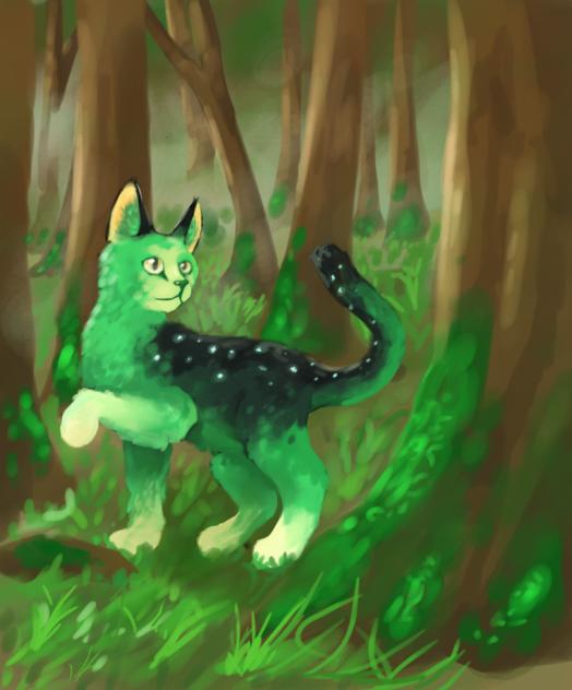 forest cat - ibisPaint