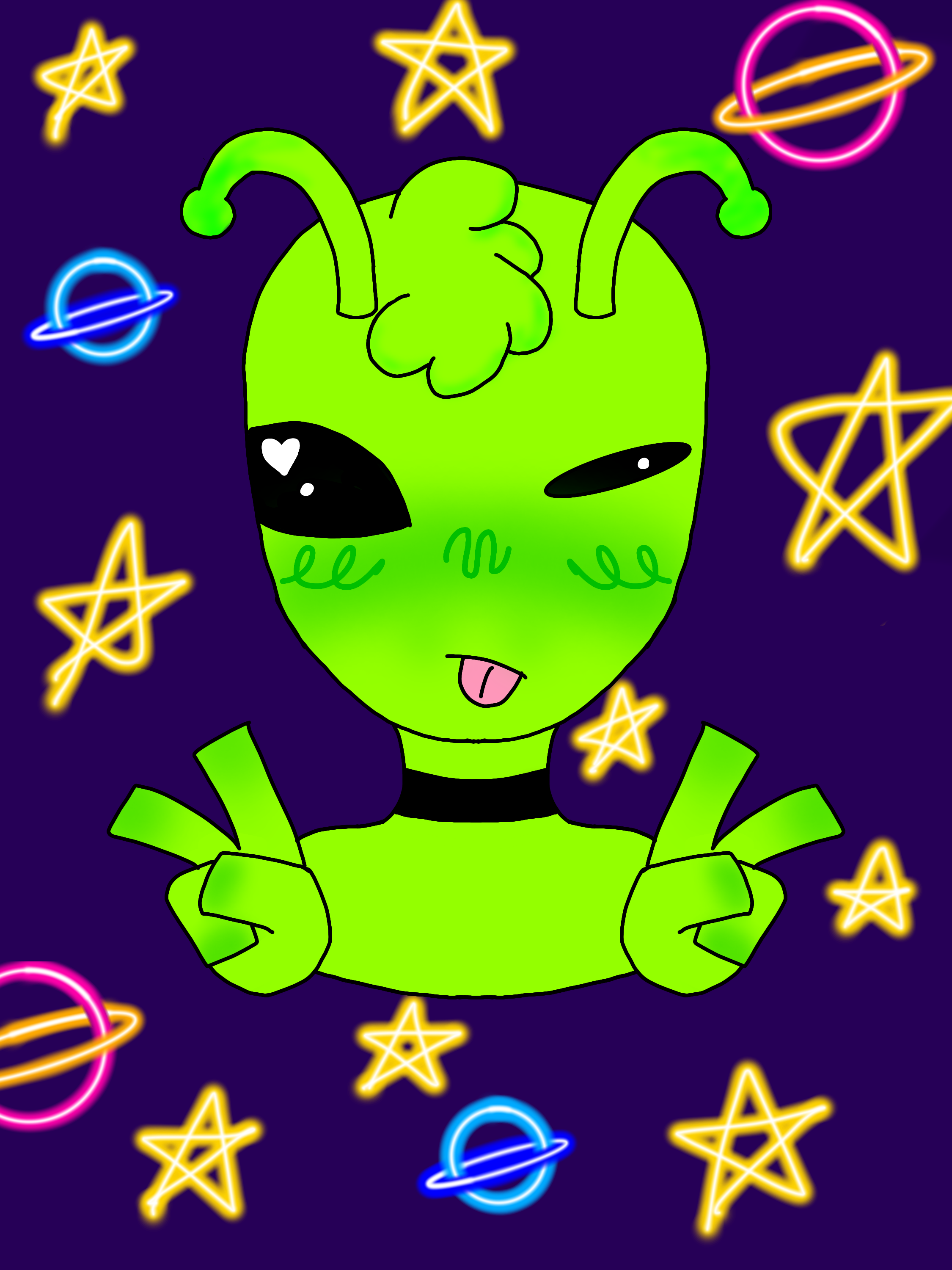 silly little alien - ibisPaint