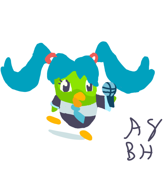 Duolingo Hatsune Miku fanart