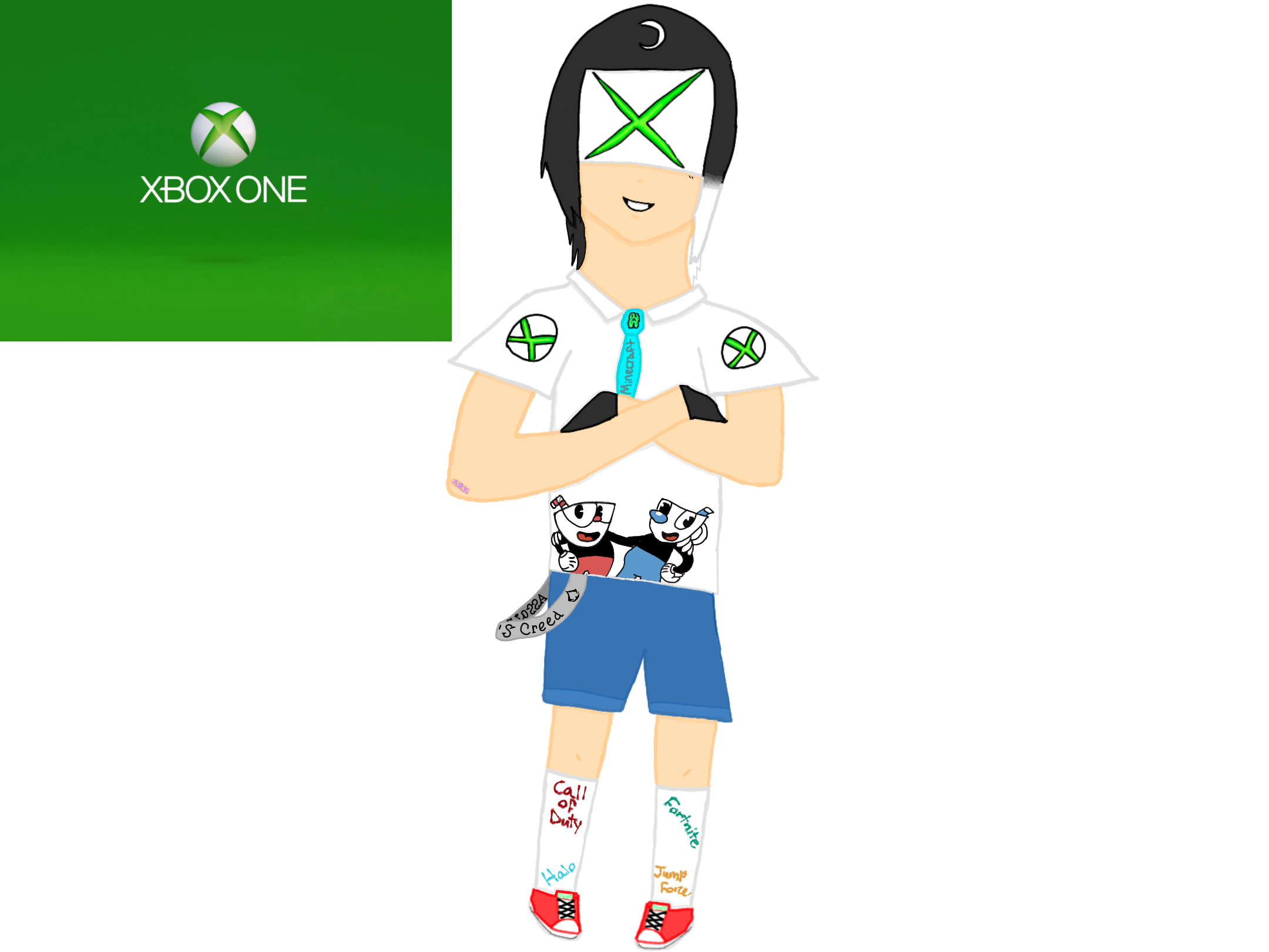 Xbox as a human ibisPaint