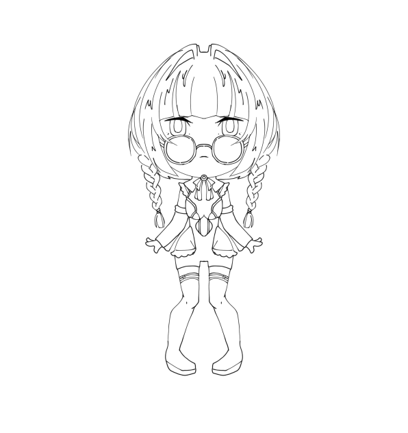 Mini Woman colouring pages